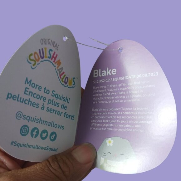 Squishmallows 12" Blake The Bunny Plush  Soft & Cuddly Collectible Toy - Picture 10 of 14